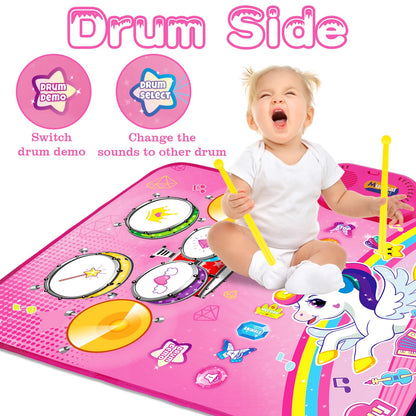 Toys for 1 Year Old Girl Gifts: 3 in 1 Baby Music Mat Toddler Toys Age 1-2