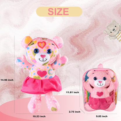 Coloring Plush Toy with 5 Washable Markers for Little Girls Doodle Dolls for Kids Ages 4-6 Birthday