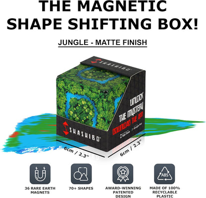 SHASHIBO Shape Shifting Box - Award-Winning, Patented Fidget Cube w/ 36 Rare Earth Magnets