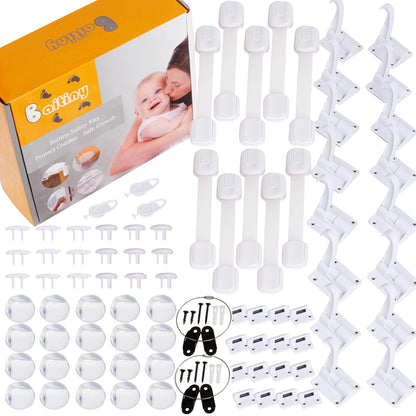 Baitiny Baby Proofing Kit, 85-Piece Set with Child Proof Cabinet Locks