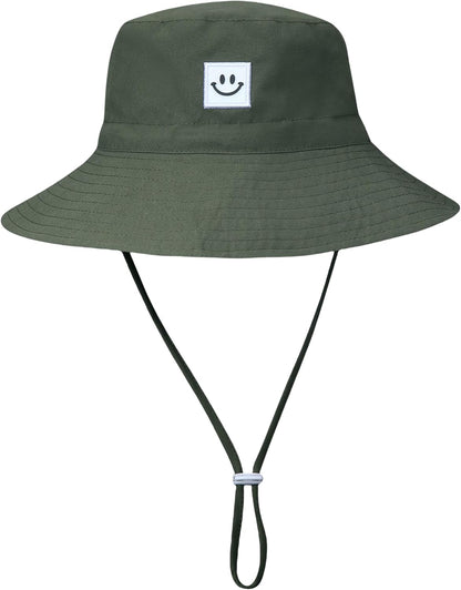55cube Toddler Sun Hat Beach Bucket Hat for Girls Boys Toddlers