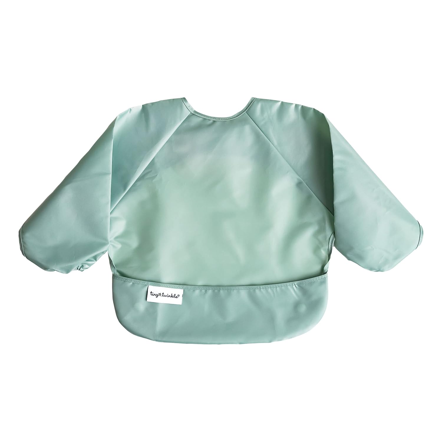 Tiny Twinkle Mess Proof Baby Bibs, 2pk Waterproof Smock Baby Bibs for Eating, Machine Washable Long