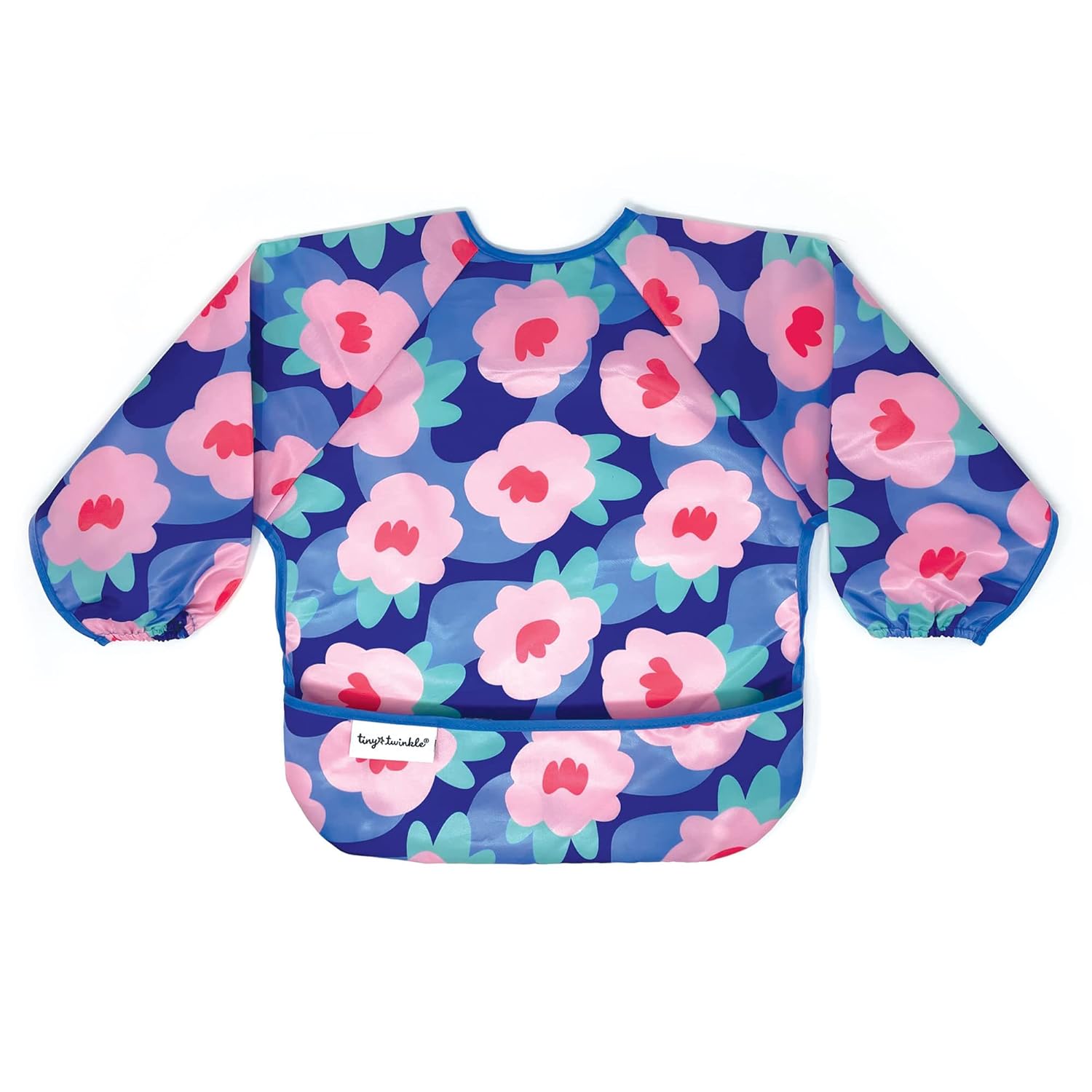 Tiny Twinkle Mess Proof Baby Bib,Waterproof Smock Baby Bib for Eating,Machine Washable Long Sleeve