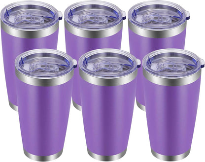 VEGOND 20oz Tumbler with Lid and Straw Stainless Steel Tumbler Cup Bulk Vacuum Insulated Double