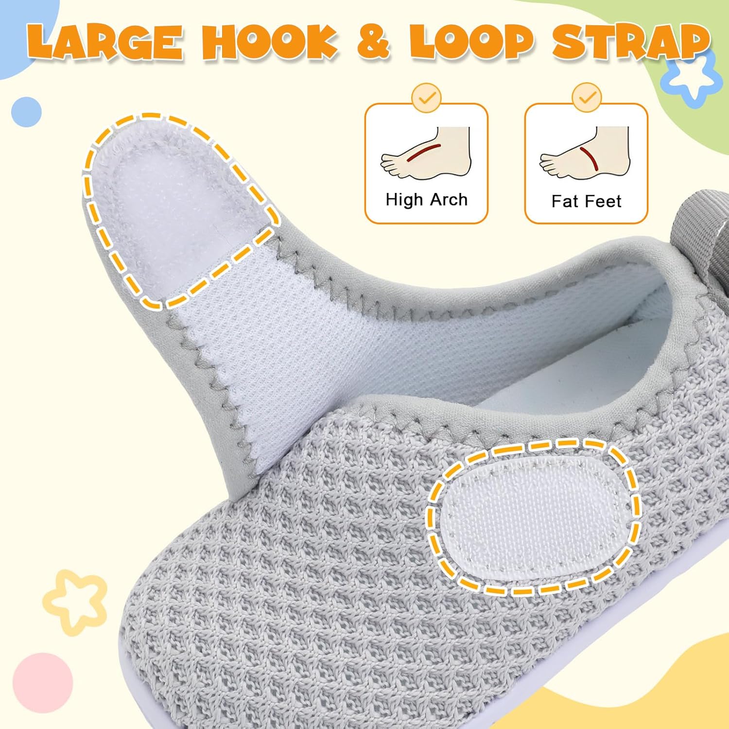 LeIsfIt Baby Shoes Boys Girls First Walking Shoes Non-Slip Infant Sneakers Lightweight Slip-on Crib