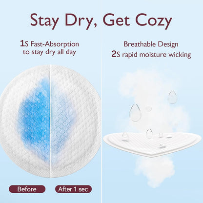 Momcozy Ultra-Thin Disposable Nursing Pads, Ultra-Absorbent and Breathable Portable Breast Pads