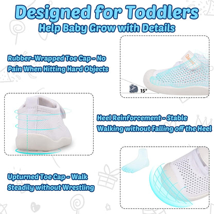Baby First-Walking Shoes 1-4 Years Kid Shoes Trainers Toddler Infant Boys Girls Soft Sole Non Slip