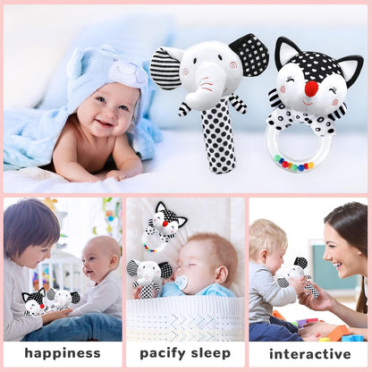 Baby Rattles 0-6 Months Baby Toys 0-6 Months, Newborn Toys 0 3 Months Brain Development, Infant