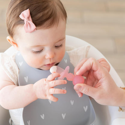 Bumkins Baby Utensils Set, Chewtensils Silicone Spoons for Dipping, Self-Feeding, Baby Led Weaning