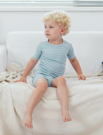 AVAUMA Stripe Pattern Baby Boys Girls Pajama Set Kids Toddler Snug fit Ribbed Sleepwear pjs for