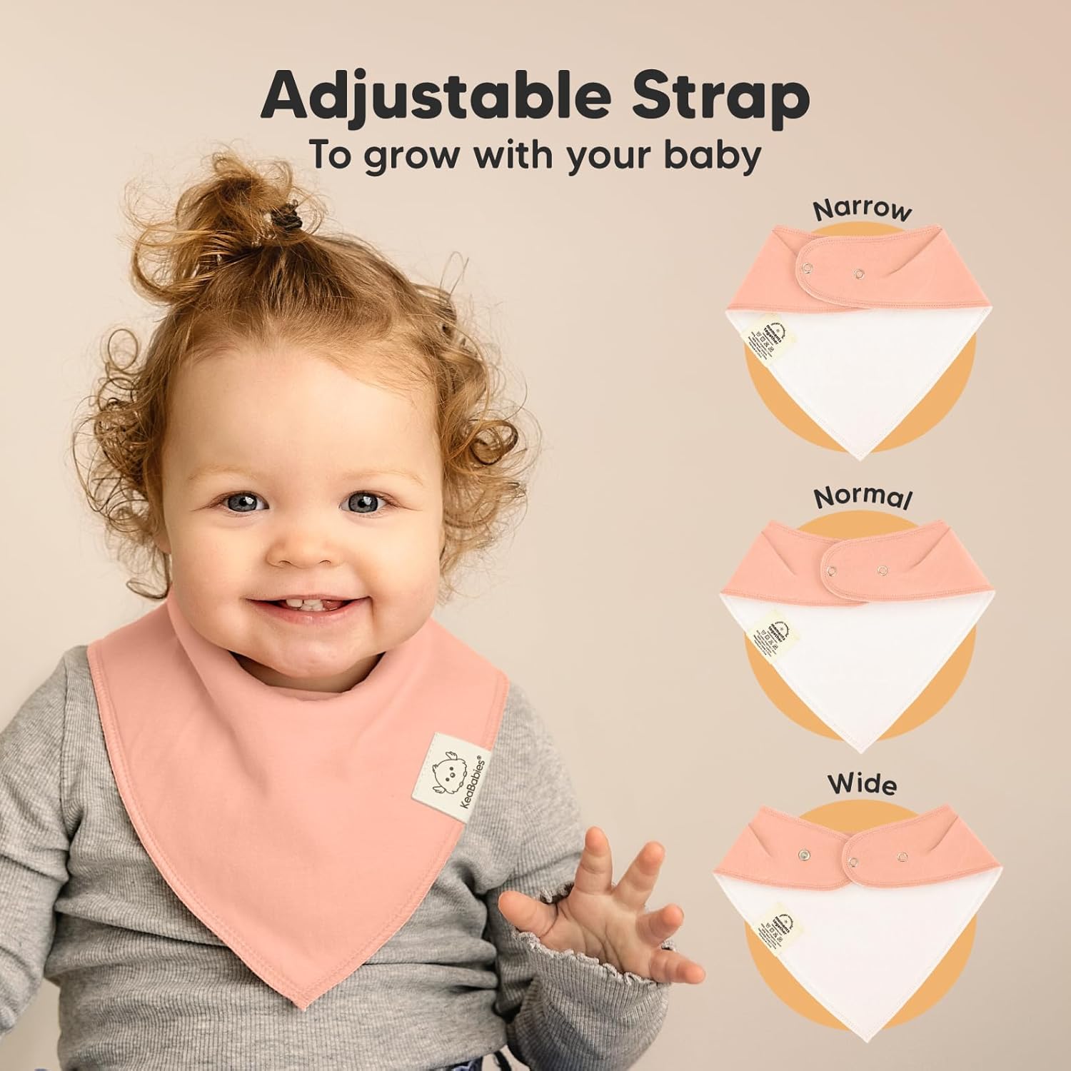 8-Pack Organic Baby Bandana Bibs for Girls - Super Absorbent Triangle Baby Bibs for Drooling and