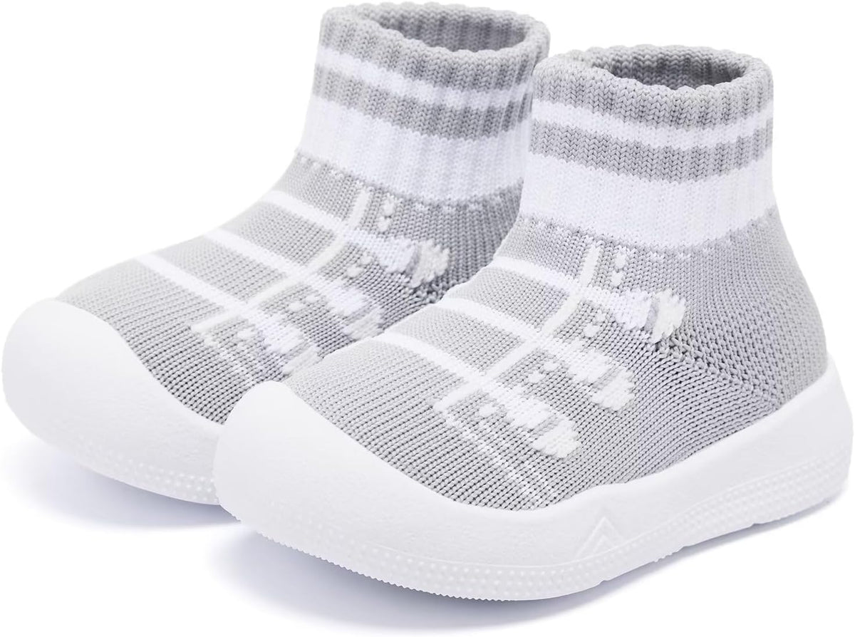 Eashi Baby Boy Girl Non-Skid Indoor Infant Walking Shoes Breathable Warm Elastic Sock Shoes with