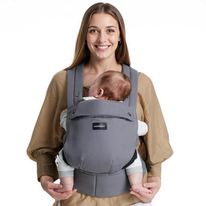 Momcozy Baby Carrier - Ergonomic, Cozy and Lightweight Carrier for 7-44lbs, Effortless to Put On