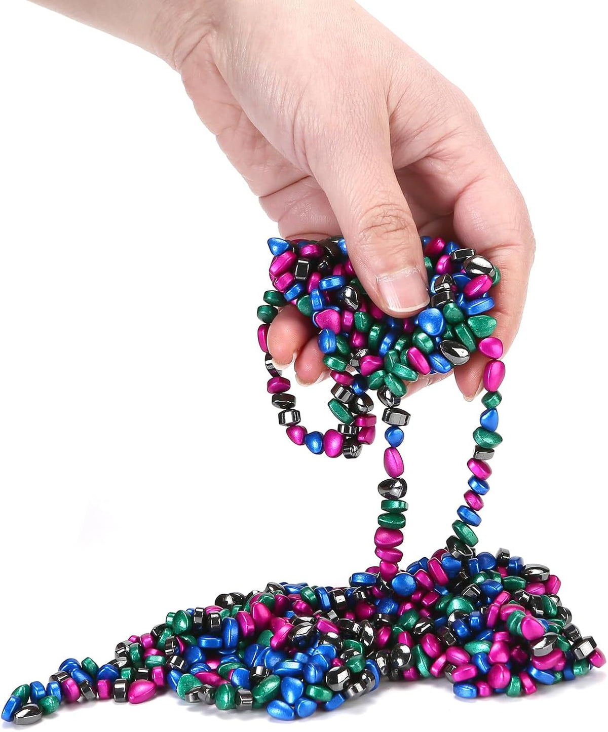 550pcs Multicolor 4 in 1 Magnet Balls Desk Toys for Adults, Ferrite Crags Magnetic Putty Desk
