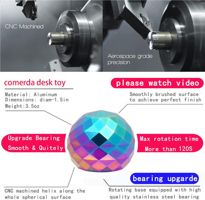 Desk-Fidget-Toys for Kinetic-Toy: Cool-Gadgets Cool-Stuff for Adults Kids Teens, Spinning Up to 180