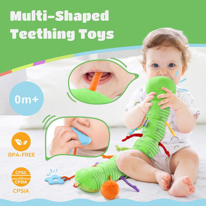 Baby Toys 6-12 Months Music Caterpillar Infant Toys Stuffed Animals 0-3-6 Months Tummy Time