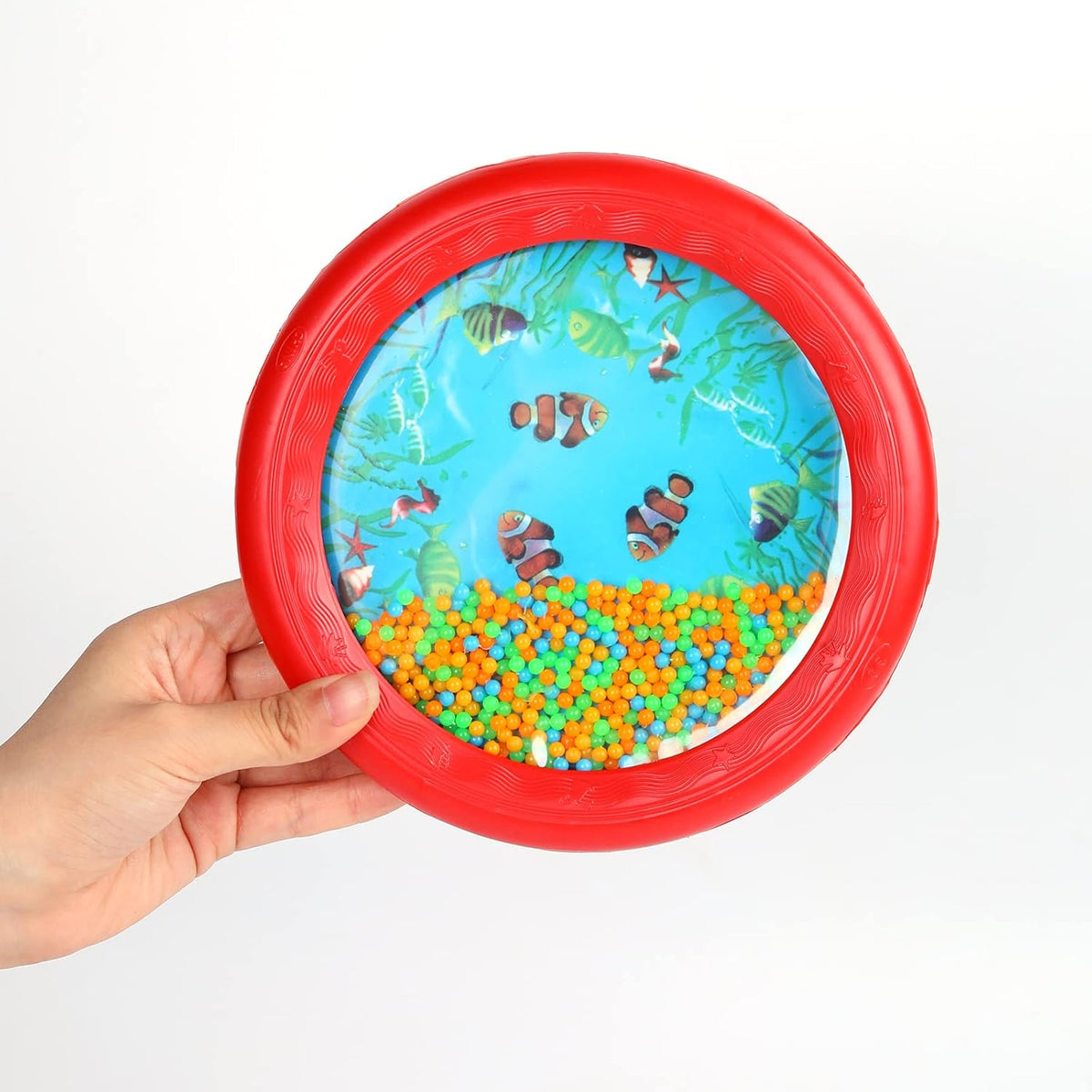 Musfunny Ocean Drum Wave Bead Drums Gentle Sea Sound Music Gift Musical Educational Sea Sound Drum