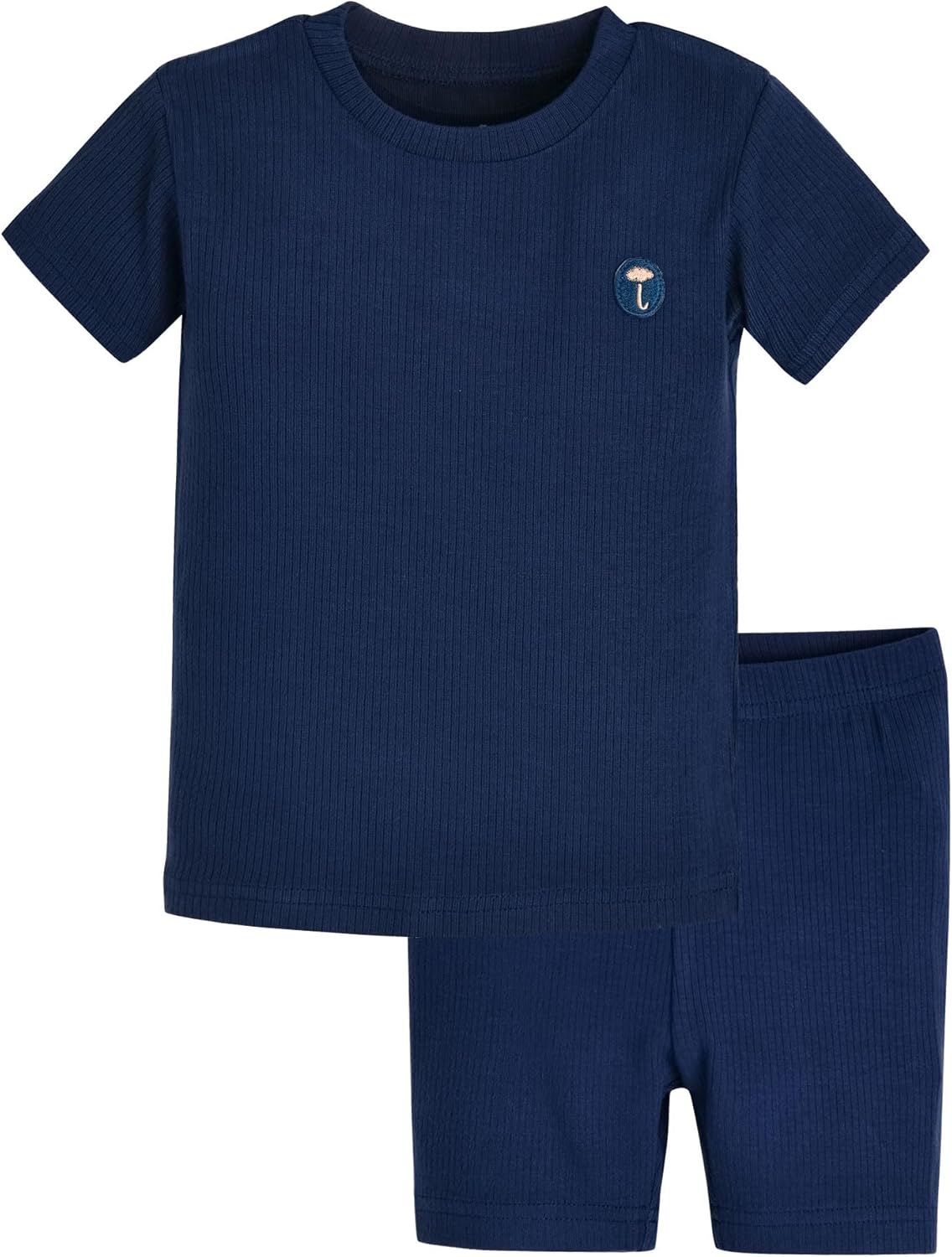 moimoln Pajamas Set 6M-5Y Solid Ribbed Unisex Baby & Toddler, Soft Viscose, Snug-Fit, Everyday
