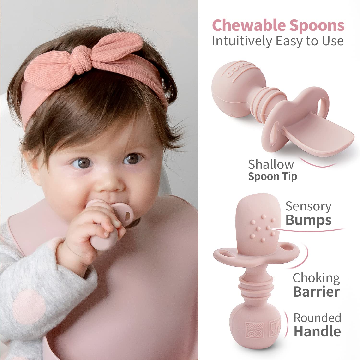 SAMiGO Silicone Baby Feeding Set, Baby Led Weaning Supplies, Suction Bowl Plate Bib Cup Self