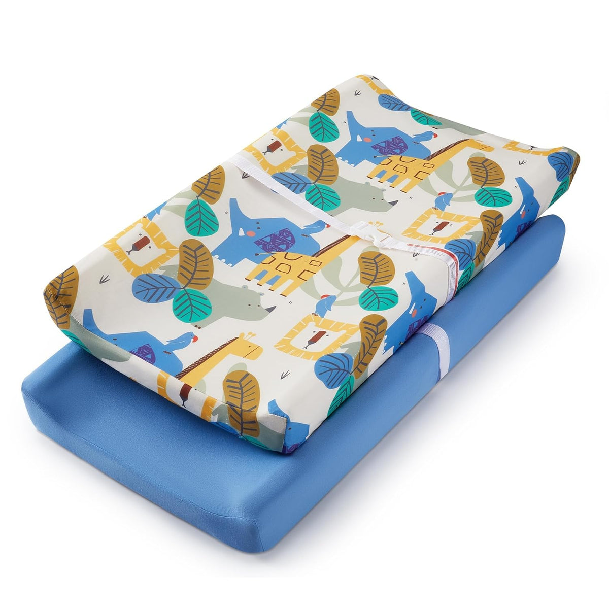 TILLYOU Baby Changing Pad Cover, Changing Table Cover for Girls Boys, Ultra Soft Breathable, 2 Pack