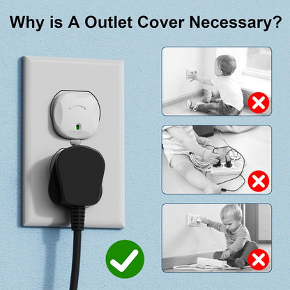 Outlet Covers Baby Proofing, 40 Pack Plug Covers for Electrical Outlets, Outlet Plug Covers to