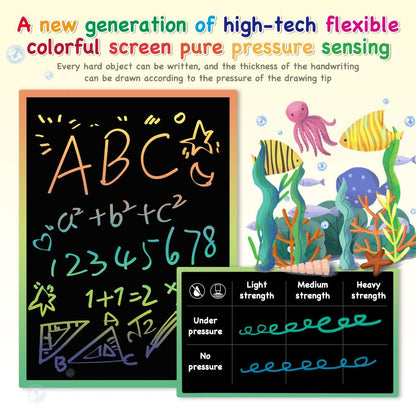 ORSEN LCD Writing Tablet 10 Inch, Colorful Doodle Board Drawing Tablet, Erasable Reusable Writing