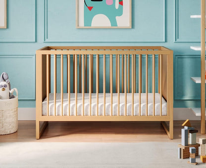 Nurture& The Crib - Baby, Toddler Convertible Crib | Sustainable Non-Toxic Materials | 3 Adjustable