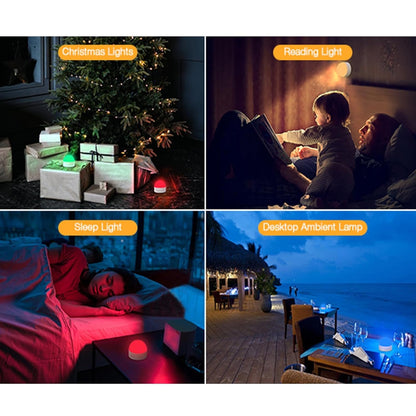 Kintion Night Light, Dimmable 8 Color Portable LED Night Light, 1800mAh Rechargeable Nursery Light