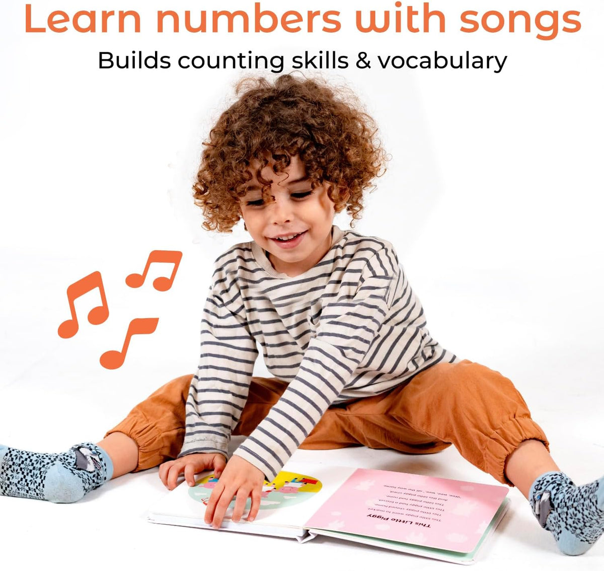 Cali's Books Number Book for Toddlers 1-3 - Learn to Count 1 2 3 Musical Books for Kids