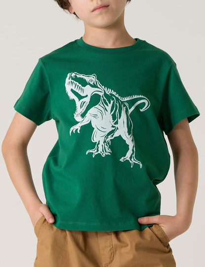 LAPASA Kids T-Shirts Short Sleeve (4 Pack) 100% Cotton Plain Top Tees Boy & Girl Unisex Toddler