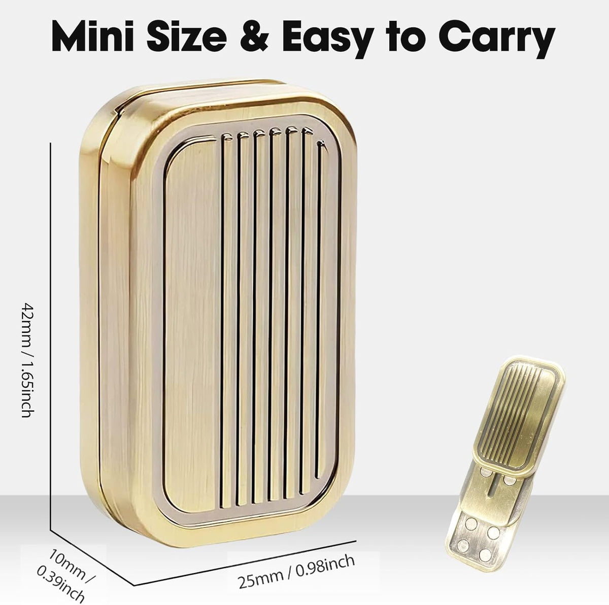 Fidget Slider 3 Layer EDC Gadgets Toy, Metal Magnetic Haptic Fidget Toys for Adults