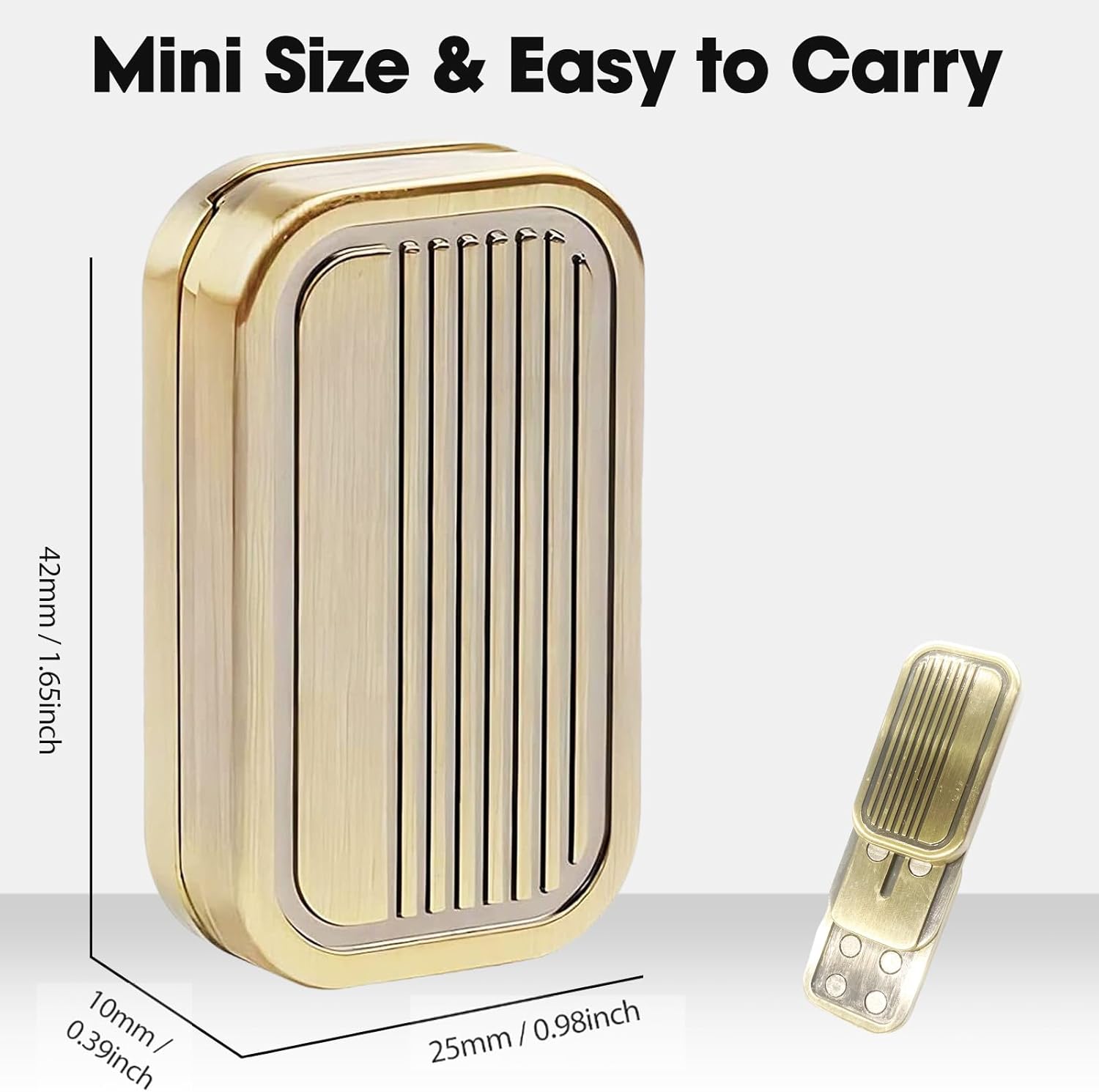 Fidget Slider 3 Layer EDC Gadgets Toy, Metal Magnetic Haptic Fidget Toys for Adults