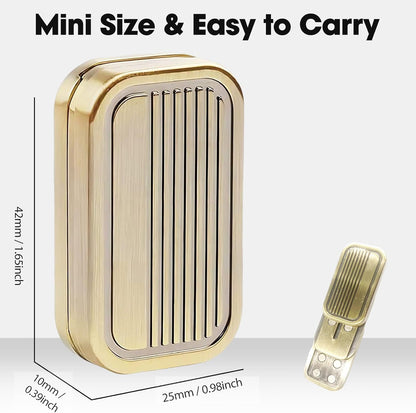 Fidget Slider 3 Layer EDC Gadgets Toy, Metal Magnetic Haptic Fidget Toys for Adults