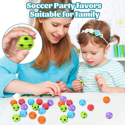 SCIONE 36 Pack Soccer Party Favors for Kids 4-8 8-12 Soccer Balls Fidget Spinner Goodie Bag