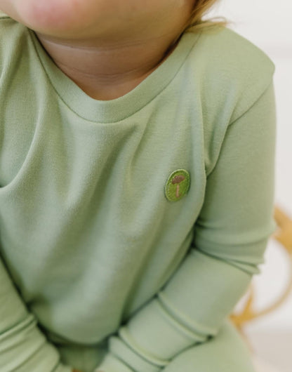 moimoln 6M-8Y Modal Cotton Solid Soft Breathable Baby Toddler Boys Girls Snug fit Pjs Long Sleeve