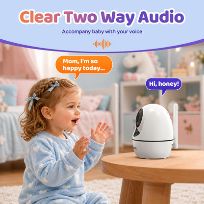 ANMEATE 6" Video Baby Monitor with Camera and Audio No WiFi