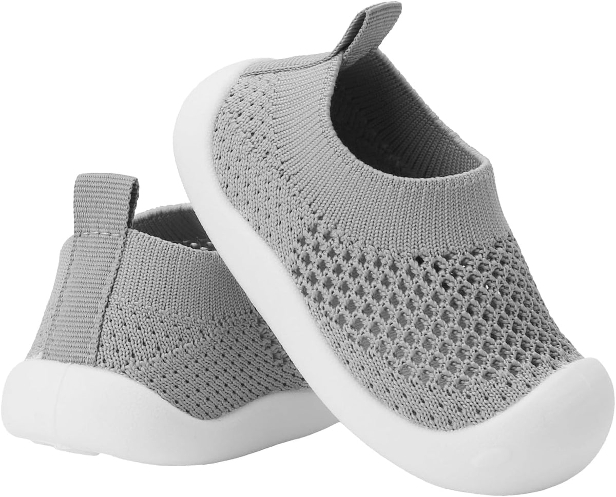 Baby Walking Shoes Toddler Girl Boy Soft Sole Breathable Mesh Slip on Summer Wide Shoes Infant