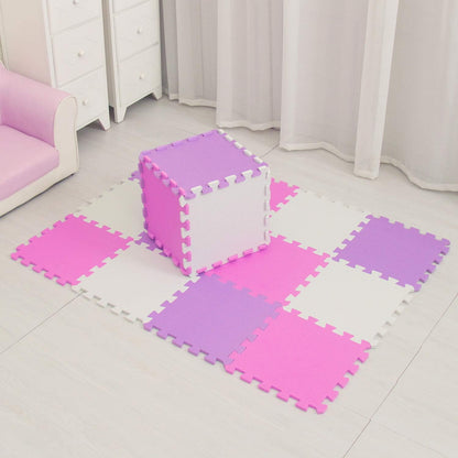 MQIAOHAM® 18 Pieces Puzzle Play Mats, Soft Baby Play Mat, Kids Interlocking Foam Floor Tiles