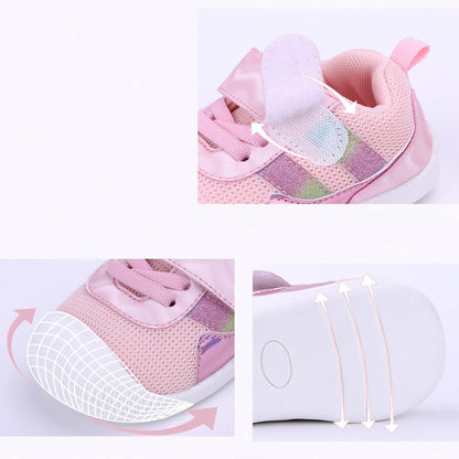 Baby Boy Girl Shoes Infant Non Slip Sneakers Breathable Lightweight Toddler First Walking Shoes 6