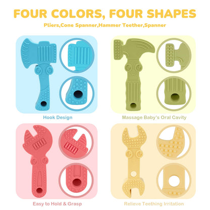 TYRY.HU Baby Teething Toys for Babies 0-6 Months 6-12 Months, BPA Free Silicone Baby Molar Teether