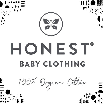 HonestBaby 3-pack Footed Pants Roomy Fit Pull on Bottoms 100% Organic Cotton for Infant Baby Boys