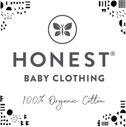 HonestBaby 3-pack Footed Pants Roomy Fit Pull on Bottoms 100% Organic Cotton for Infant Baby Boys