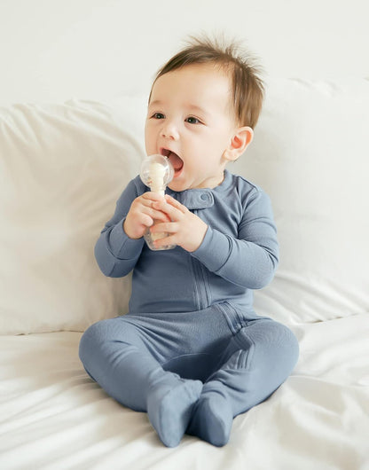 VAENAIT BABY Infant Toddler Boys Girls Footed One-Piece Sleep and Play Premium Modal Pajamas 1-2