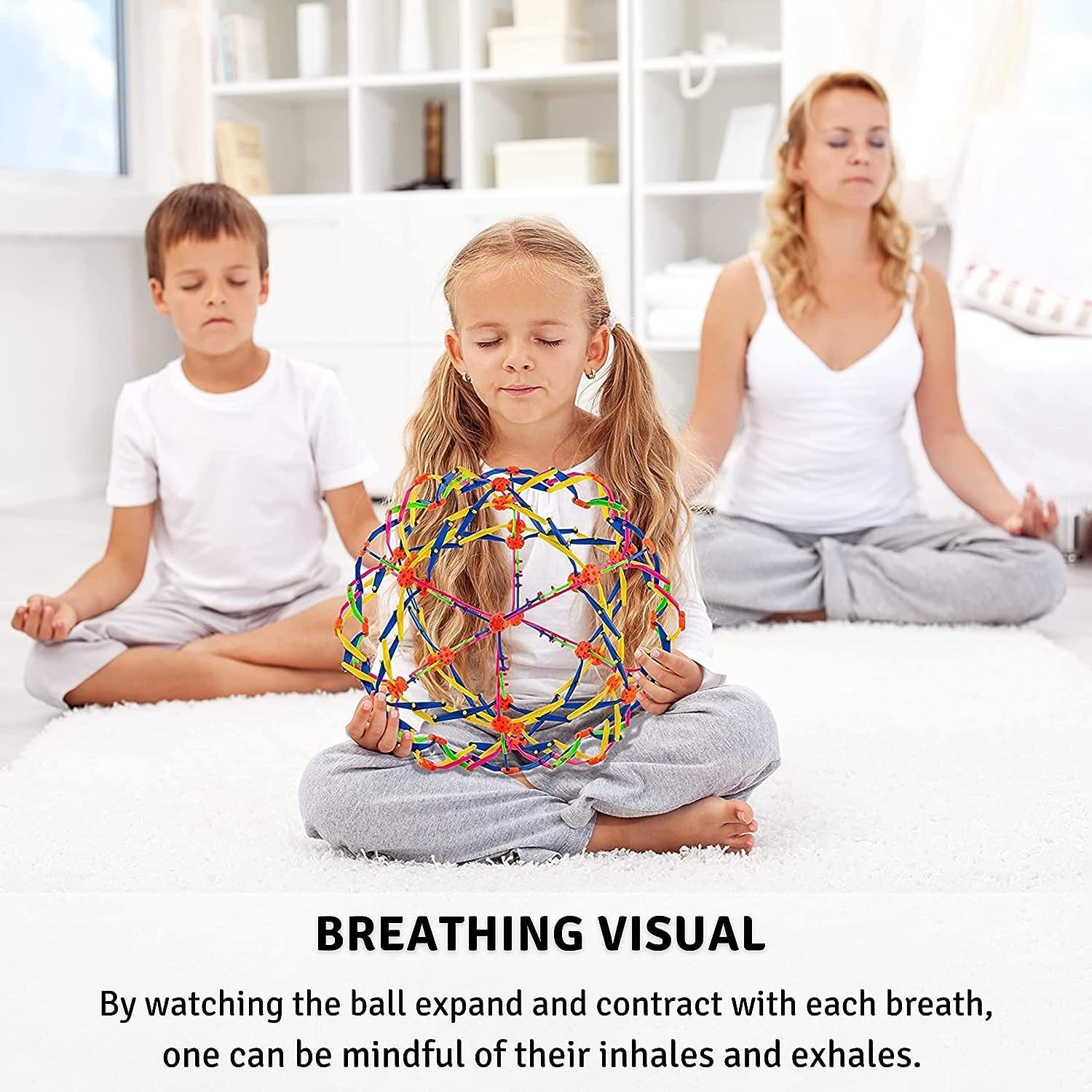 4E's Novelty Expandable Ball, Plastic Sensory Sphere for Kids and Adults