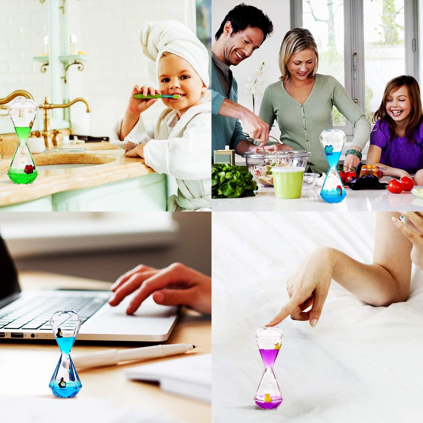 YUE MOTION Liquid Motion Bubbler - Calming Toys for Kids and Adults - Liquid Hourglass - Handheld