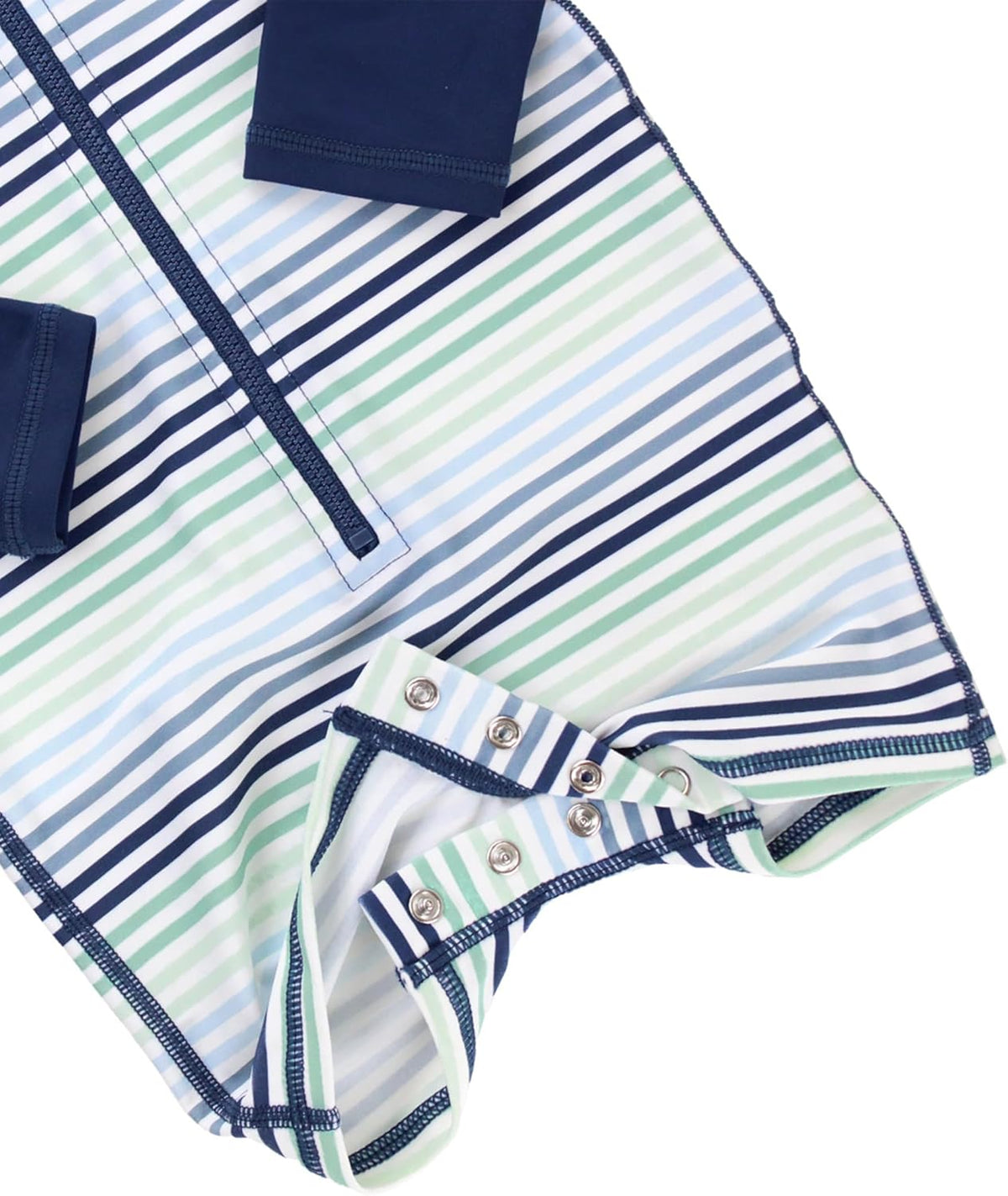 RUGGEDBUTTS Baby/Toddler Boy Swimsuit, One Piece Zipper Rash Guard Sunsuit with UPF 50+ Sun