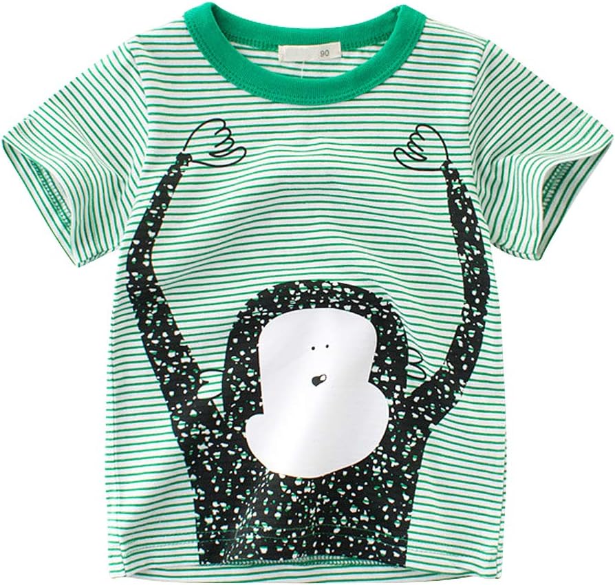 Boys' 4-Pack Excavator Short Sleeve Crewneck T-Shirts Top Tee Size 2-7 Years Toddler Boys' Value