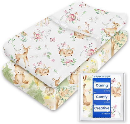 Changing Pad Cover for Girls Boys, TotBasic Premium Soft Changing Table Covers, Stretchy Jersey