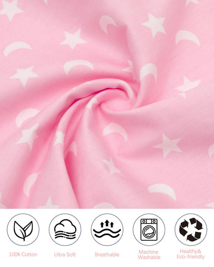 ALVABABY Toddler Pillowcases Fits 14x20in,13x18in Kids Cotton Baby 2 Packs Envelope Kids Pillow