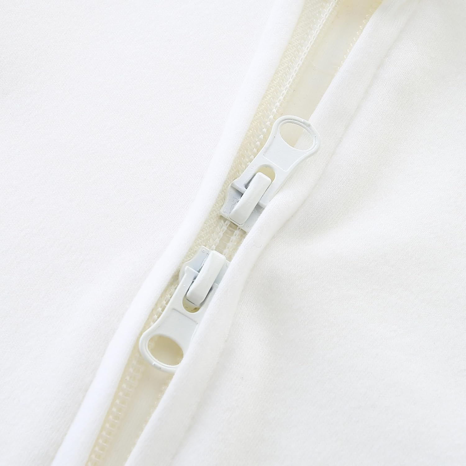 Baby Romper 100% Organic Cotton Pajamas One Piece Long Sleeve Zipper Footie Onesie for 0~12M Baby